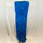 Sag Harbor Vintage  90s cobalt blue and purple floral maxi dress size 12 Photo 3