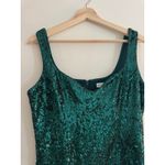 Dress the Population  Sloane Green Sequin Midi Dress Size Large Photo 3