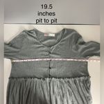 FP Beach Free People Beach Sage Green Ribbed Babydoll Tunic/Dress Photo 5