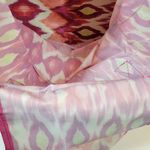 Chico's Tote Fold-Up Bag Large Pink Ikat Print Packable Zipper Double Strap NEW Photo 11