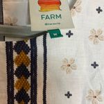 Farm Rio  Navy and Mustard Embroidered Blouse Photo 1