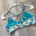 PQ Swim Top pina colada strappy bikini womens White (xlarge) pineapple workout Size XL Photo 1