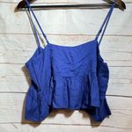 Tobi • Crop Top • Tie Front • Medium • Blue • NWT Photo 4