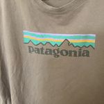 Patagonia Brown Organic Cotton Logo Regular Fit Short Sleeve Tee Size Small Photo 2