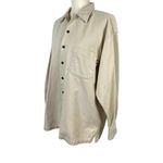 American Eagle Vintage 80s Outfitters Beige Button Fron Lightweight Shacket S Photo 4
