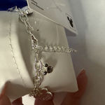 Disney  Bracelet Halloween Fine Silver Plated Adjustable Bracelet Pumpkin Mickey Photo 2