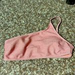 One Shoulder Pink Shimmer Bikini Top Photo 1