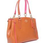 Coach  Pebble Leather Kelsey Satchel Purse; excellent condition Photo 2