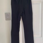 ANINE BING Max Pants Women's Black Straight Leg Split Hem Pants Size 34 2 Luxury Photo 8