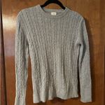 A New Day  Sweater Grey Fauc Cable Knit XS Photo 1