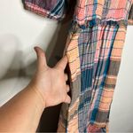 Vineyard Vines  mocked‎ puff sleeve midi dress mallard blue plaid women’s size XS Photo 10