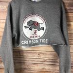 Crimson Tide Alabama Cropped Sweatshirt Gray Size M Photo 0
