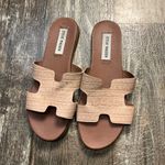 Steve Madden Women's Croc-Embossed Sandals in Blush Size 8.5 Photo 6