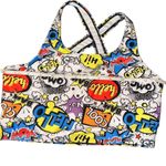 DC Comics Juniors/petite womens size small Comic Letter Graphic Crisscross Back Bikini top Photo 2