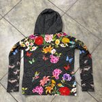 Johnny Was Blooming Breeze Pullover Hoodie Camo Grey Black Sz XS Boho Casual EUC Photo 12