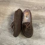 UGG  Dakota Moccasin Slipper Womens 6 Brown Suede Leather Shearling Slip On Shoe Photo 4