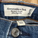 Abercrombie & Fitch NEW  Ankle Straight Ultra High Rise Jeans Women’s 4S/27 Photo 2