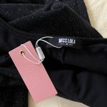 Miss Lola Black Sequin Jumpsuit Catsuit Photo 4