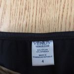 Venus B3 Swimsuit Bikini Bottoms with Gold Details Black Dark Tan Size 4 Photo 3