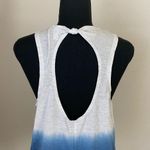 Live Love Dream  Ombre White and Blue Tank Top Size M Photo 6