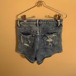 Flying Monkey Ultra High Rise Dark Acid Wash Jean Shorts Photo 2