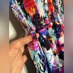 Rouge Collection NWOT Ruched Chest Strapless Romper Pockets Shorts Floral Sz 4X Pink Photo 9