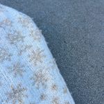 Lucky Brand  Cream Gold Star Snowflake Crew Neck Pullover Sweater Large Photo 6