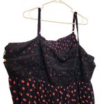 Torrid  Sexy Smocked Gauze Crochet Strawberries Navy Babydoll Tank Top Size 5X Photo 3