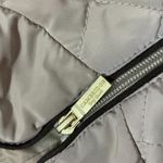 Cambridge Dry Goods Quilted Vest Beige Stand Collar Zipper Pockets Women Preppy Brown Size M Photo 5