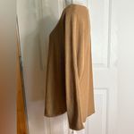 Michael Kors Tunic Sweater with gold back zipper size Medium Tan Photo 2