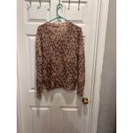 Vineyard Vines  Women's L‎ Leopard Print Mohair Wool Blend Sweater Quiet  Luxury Photo 5