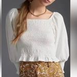 Anthropologie : PILCRO GINNY SMOCKED CROP TOP XS Photo 0