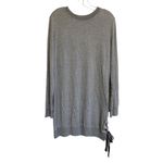 Cloth & Stone Gray Sweatshirt Tunic Mini Dress Lace Up Side NWT M Photo 10