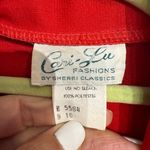 Cari Lu by Sherri Classics Red 70's Dagger Point Collar Midi Dress Sz 10 Photo 5