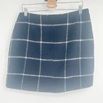 Lulus Womens Preppy Academia Spence Navy Blue Plaid Flannel Mini Skirt Size L Size L Photo 9