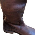 Frye  Shirley Artisan Tall Dark Brown Leather Boots Size 5.5 Photo 8