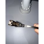 VTG Alpaca Mexico Sterling Silver Bangle Bracelet Abalone Blue Flower Inlay 7" Photo 6