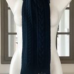 Ralph Lauren NWT Stone Logo Cable Scarf in Navy, New w/Tag Photo 5