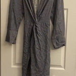 Jen's Pirate Booty Jens Pirate‎ Booty Women's Medium Blue Floral Maxi Twist Front Dress Photo 0