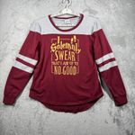 Harry Potter I Solemnly Swear Long Sleeve Tee Marauders Map Hogwarts Wizard XL Photo 1