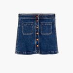 Madewell WOMENS STRETCH DENIM A LINE JEAN MINI SKIRT 12 NEW WITH TAGS Photo 1