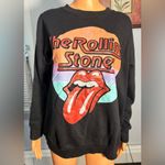 The Rolling Stones , womens black crew neck sweatshirt, new with tags Photo 2