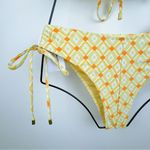 Lost + Wander  Santorini Sun Triangle Bikini Set Yellow Orange Swimsuit Small Photo 2