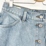 Levi's  Premium Denim Button Circle Midi Skirt Womens Size 27 Button‎ Front Midi Photo 3