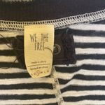 We The Free  Striped V-neck Distressed Asymmetrical Stretchy T-shirt EUC Sz Sm Photo 2