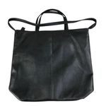 London Fog Elegant Black Vegan Leather Tote  Photo 3