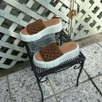 Anthropologie Maeve Crochet Platform Sandals Photo 6