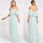 Show Me Your Mumu  SMYM Caitlin ruffle maxi dress in Dusty Mint Chiffon NEW SMALL Photo 5