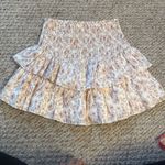 Intermix  Mariah Ruffled Floral Voile Mini Skirt In Multi- Size Medium Photo 3