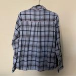 UGG Blue and Pink Plaid Long Sleeve Button Up Flannel Pajamas Shirt Photo 8